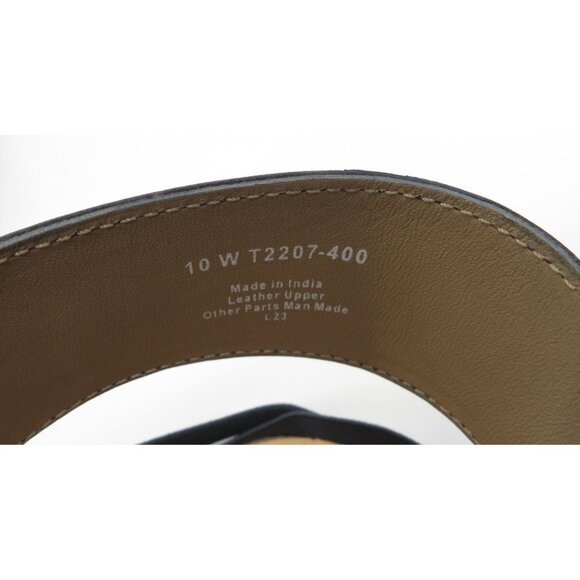 Trotters Womens Navy Blue Heeled Sandals 10 Leather Upper NEW - Picture 6 of 7